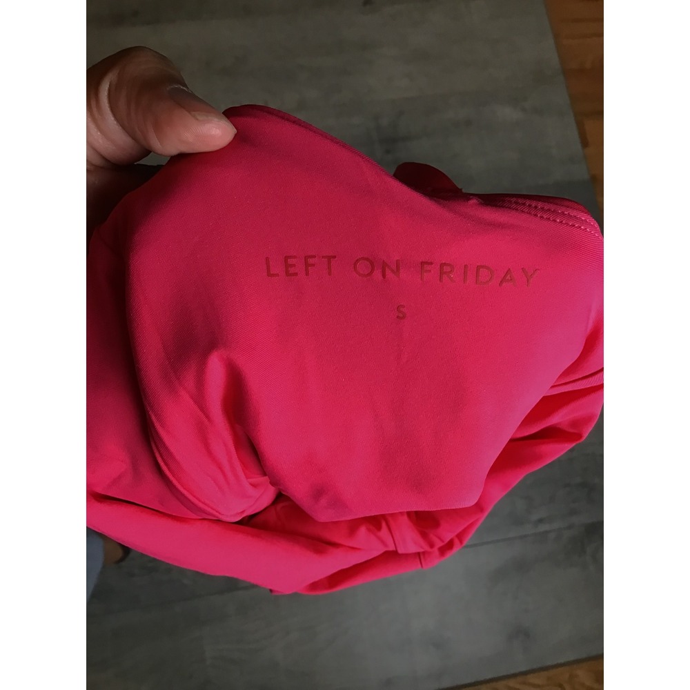 Left On Friday Women's La La Land Pink Retreat One Piece Swim Suit Size S NWT - Picture 8 of 9